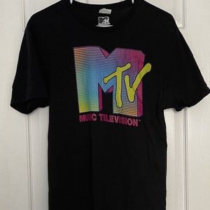 MTV Music Television Black Men’s T-Shirt Size Medium